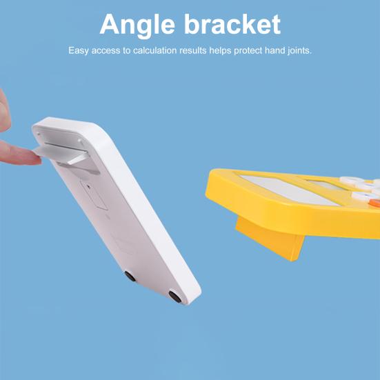 Настольный калькулятор на солнечной батарее, 12 цифр, нескользящие овальные кнопки, большой ЖК-дисплей, финансовый калькулятор для студентов, офисные принадлежности