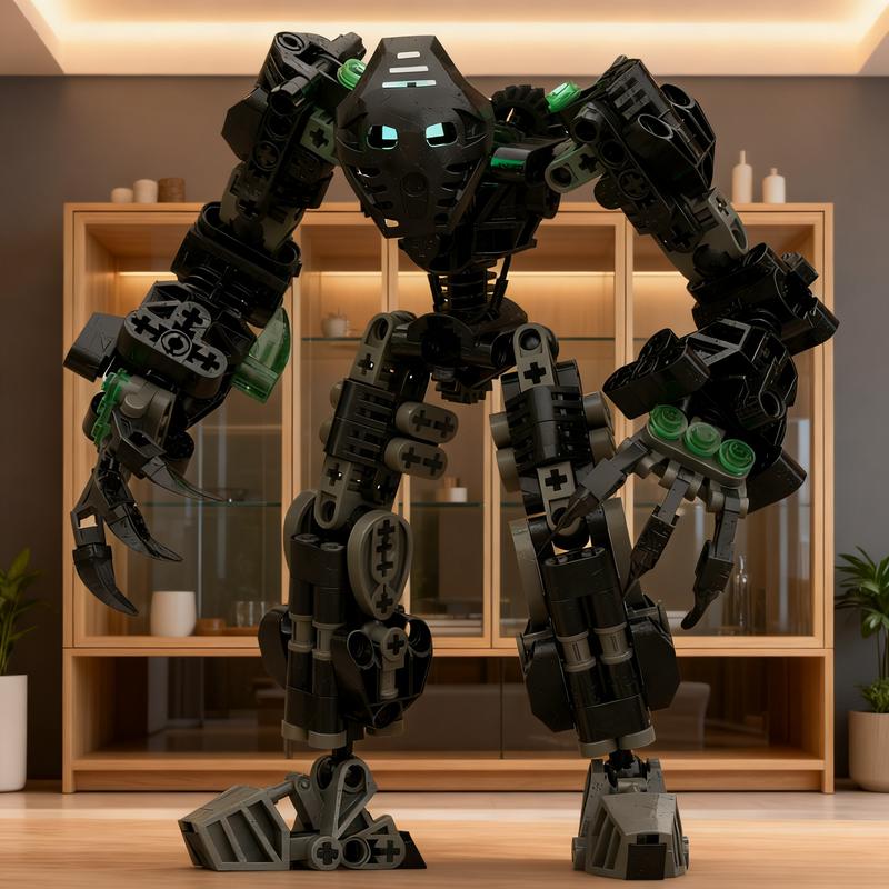 229 деталей MOC BIONICLE Онуа Обновленная модель Строительные блоки Рождественский подарок Конструктор Коллекция Идея для сборки 3D Сделай сам День рождения