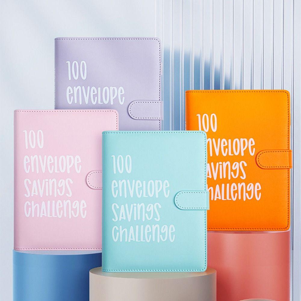 Colorful 100 Day Challenge Budget Binder Loose-leaf Saving Money Organizer Journal Planner