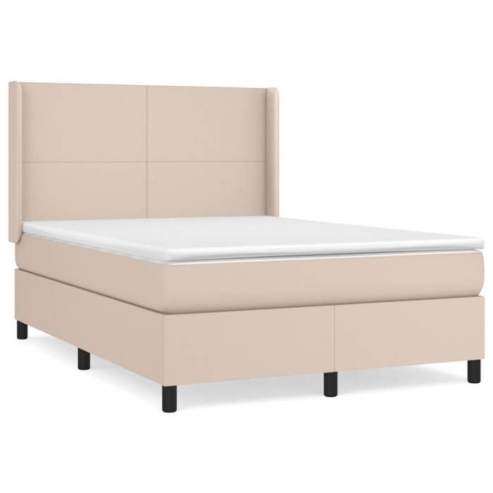 Sommier à lattes avec matelas - Cappuccino - 140x190 cm - Relaxation maximale - 2 places