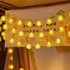 Yousheng Decorative Fairy Lights Soft Glow Non-Glaring Multifunctional Battery Operated Orange Slices String Lights LED Hanging Lamps
