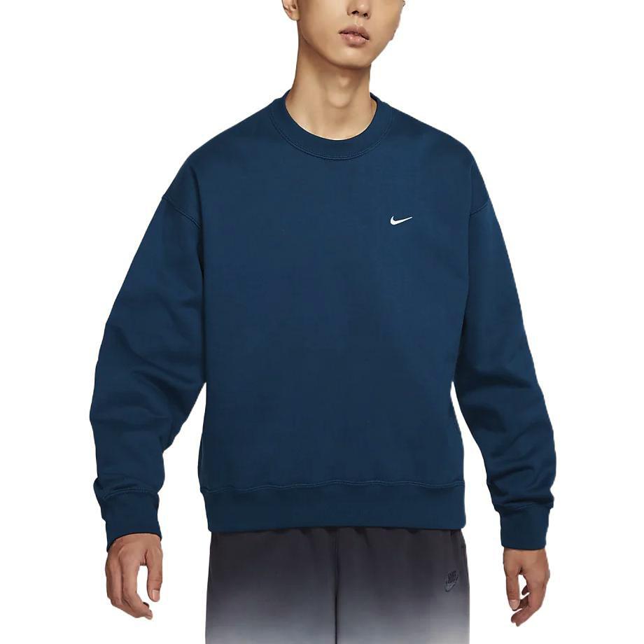 Nike Толстовки Мужские Синие С Круглым Вырезом Умеренная Обычная DA0318-460