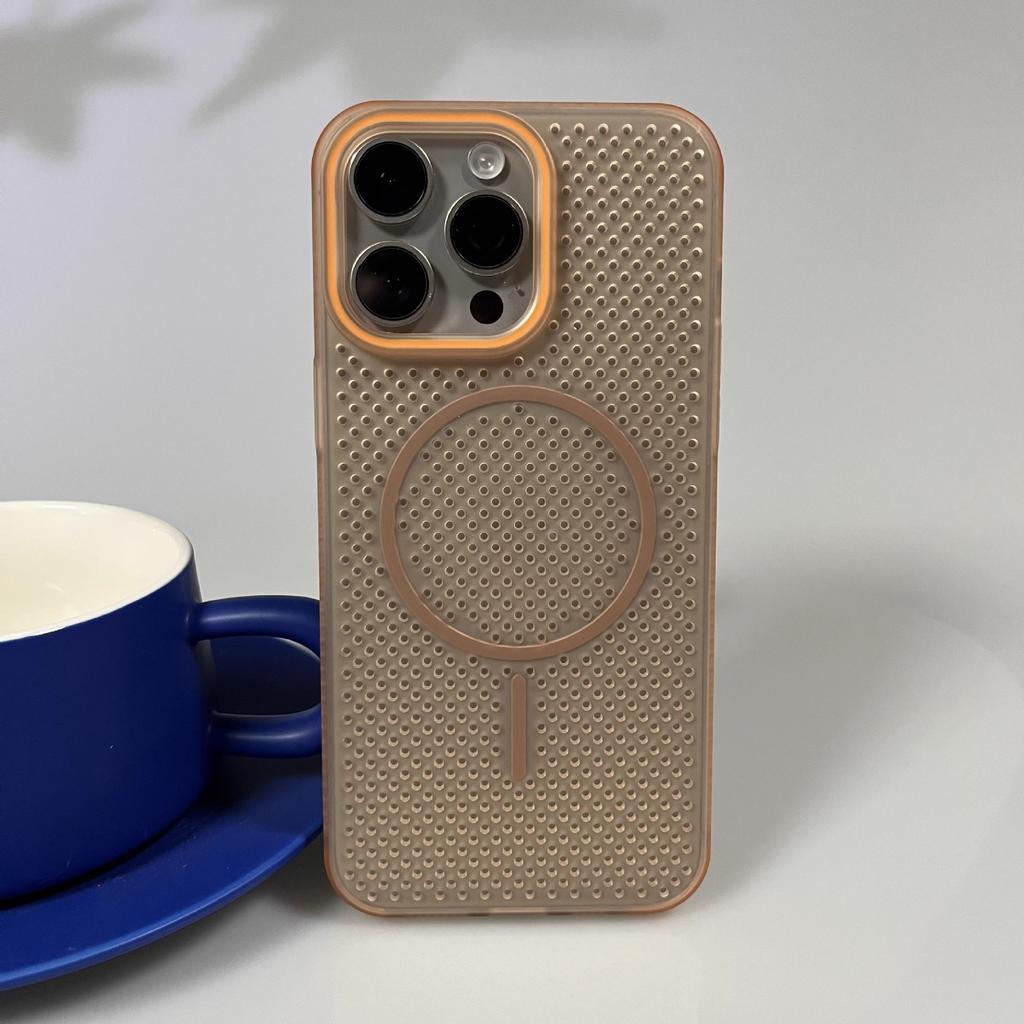 Применимо к чехлу для мобильного телефона iPhone11Promax с рассеиванием тепла, магнитной фиксацией, Apple 11 с противоударной полосой, летний сетчатый чехол, защитный чехол
