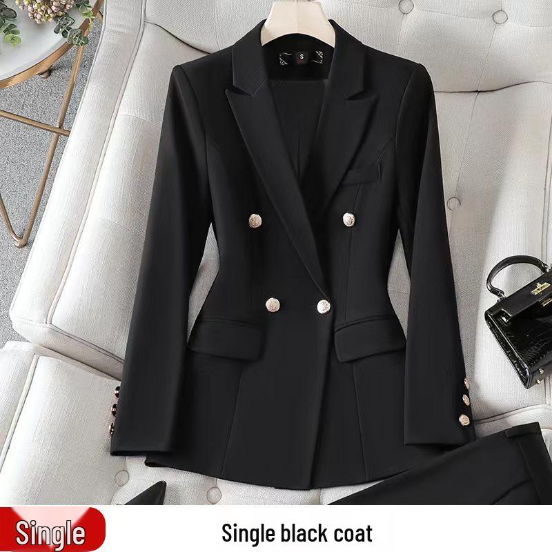 Комплект женского профессионального костюма: Элегантный весенне-осенний наряд для собеседований в колледже и униформа менеджера отеля.