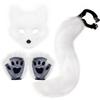 Halloween Costume Plush Fox Tail Cat Ears Orc Mask Gloves cosplay Role-playing costume