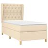VidaXL Divan Bed with Mattress Cream 80x200 Cm Fabric - Model 3128722