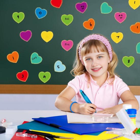 Yousheng 90 Sheets Colorful Decorative Borders Star Paper Cutting Bulletin Board Cutouts DIY Classroom Supplies