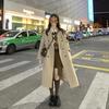 Hepburn Style Wool Coat for Women - Small Size, Korean Fashion, Thickening, Apricot, 2023 Autumn/Winter