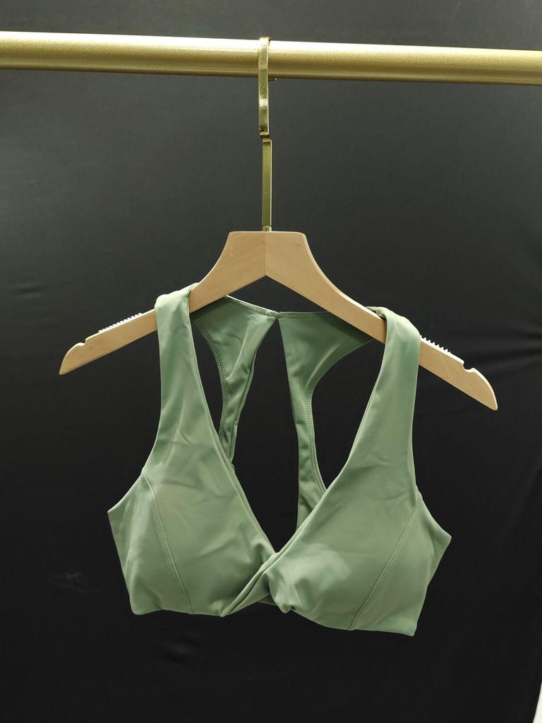 Женский костюм для йоги в европейском и американском стиле: Стильный спортивный топ для пилатеса с красивым дизайном спины