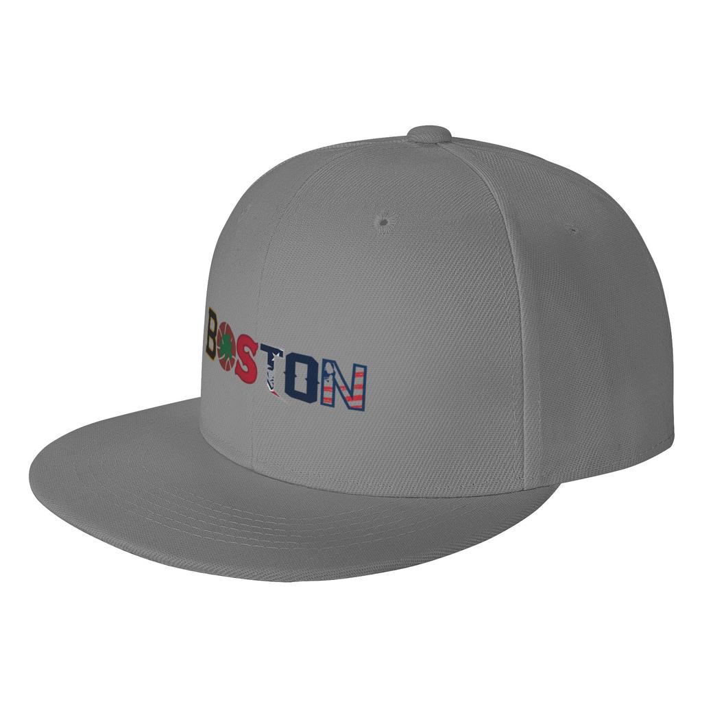 Fashion Boston Sport Champions Flat Brim Sun Hat  Upf Cap FeUnisex