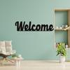 1 шт. Подходит для гостиной, Добро пожаловать, черное металлическое настенное украшение, для входной двери, Добро пожаловать, друзья в гости или клиенты, декор комнаты