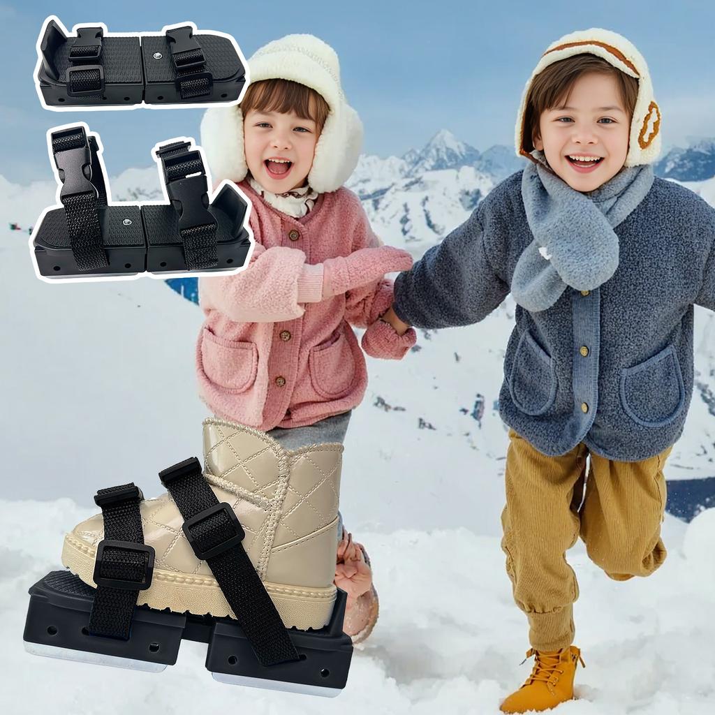 Обувь для катания на коньках для детей начального возраста, вспомогательная обувь для катания на коньках и лыжах на открытом воздухе, регулируемая и осенняя