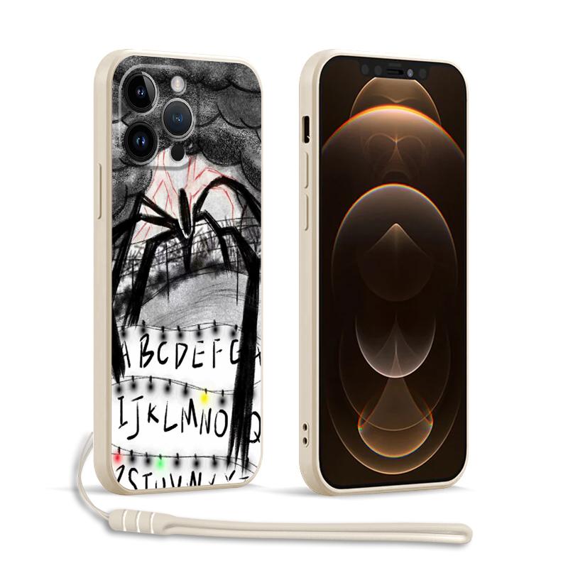 Странные Вещи Буквы A-Z Чехол для Apple iPhone 17 Pro Max 11 7 8 16 XS XR Air 15 13 Mini 12 Plus Чехол для Телефона