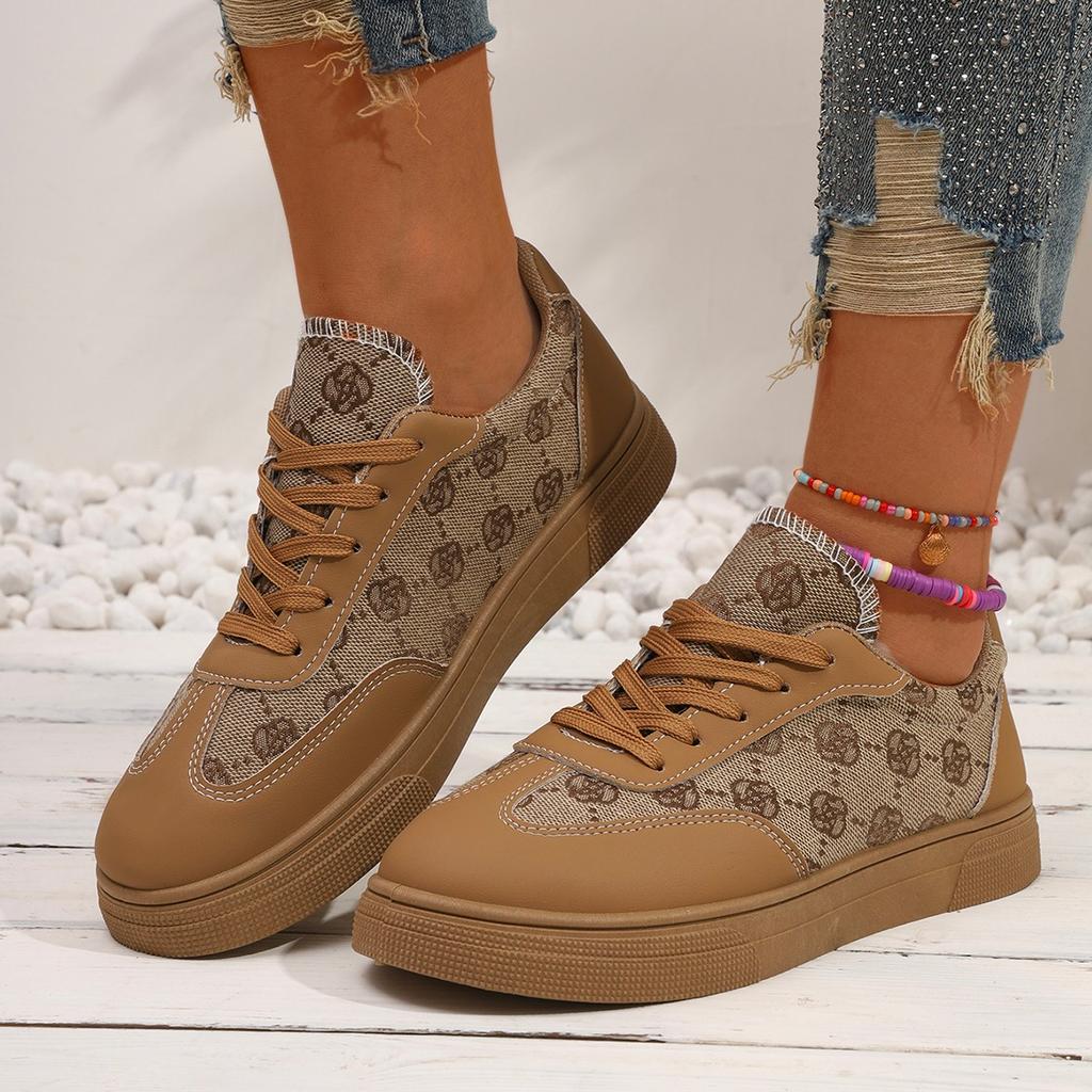 New Pattern Spring and Autumn New Designer Women's Board Shoes Fashion Low Top Plaid Casual Shoes Sneakers Ladies Sneakers