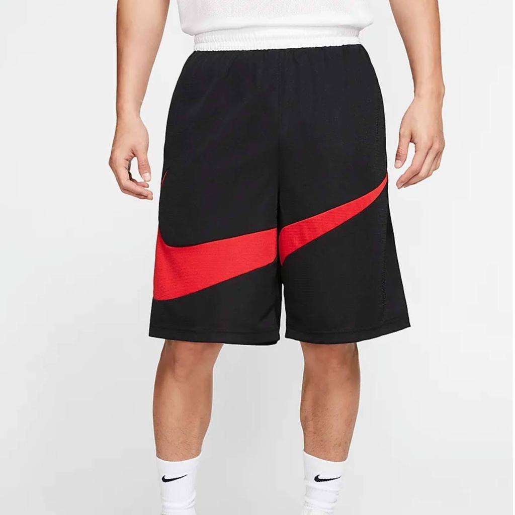 Nike Спортивные шорты Dri-Fit для мужчин, свободного кроя, с большим логотипом-крючком, черные