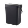 Household Cabinet Door Wall-mounted Small Trash Can Plastic Mountable Basket Bucket Hanging Waste Bin with Lid Office