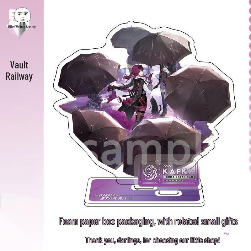 Набор Фигурок miHoYo Star Rail Светлячок Дань Хэн Луна: Ахерон, Авантюрин, Кафка, Серебряный Волк, Цзинлю, Сюэи Стенды