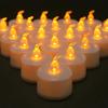 12/24Pc Flameless Flickering LED Tea Light Candles Battery Operated Warm Yellow Electronic Tealight For Aniversary Wedding Decor