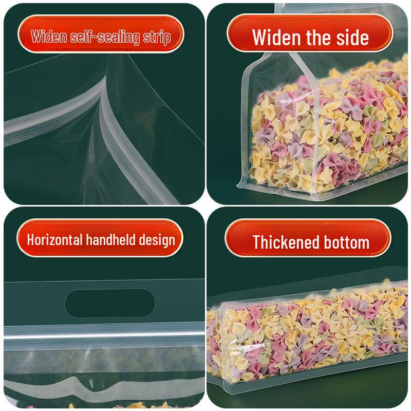 Прозрачный восьмисторонний пакет с зиплоком для хранения продуктов с настраиваемым дизайном