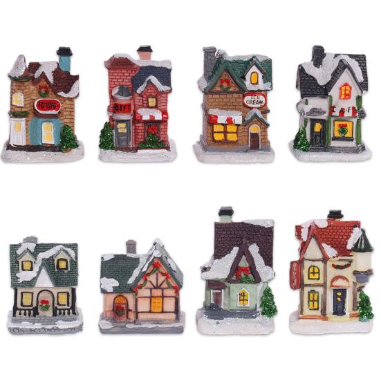 Украшение дома Креативный европейский стиль Высокая долговечность Украшение снежного дома Рождественский орнамент Дисплей Рождественский орнамент для дома