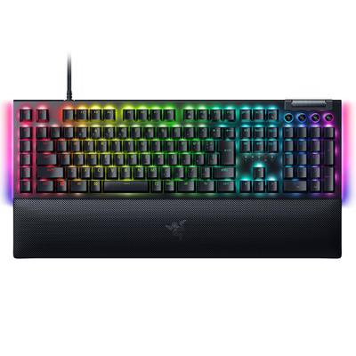Razer Проводная игровая клавиатура Razer BlackWidow V4 JP с зелеными переключателями, 6 выделенными клавишами макросов и мультимедийными клавишами для расширенных команд и быстрых клавиш