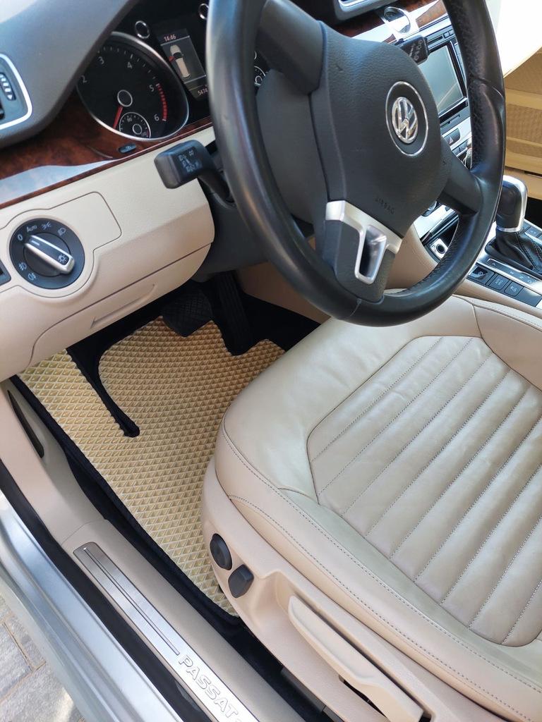 Коврики EVA (EU, Бежевый) для Volkswagen Passat B7 2012-2015 гг