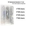 Stainless Steel B-type Cotter Pin and R-type Lock Pin Hair Clips, 1-6mm, Wave and Galvanized Variants