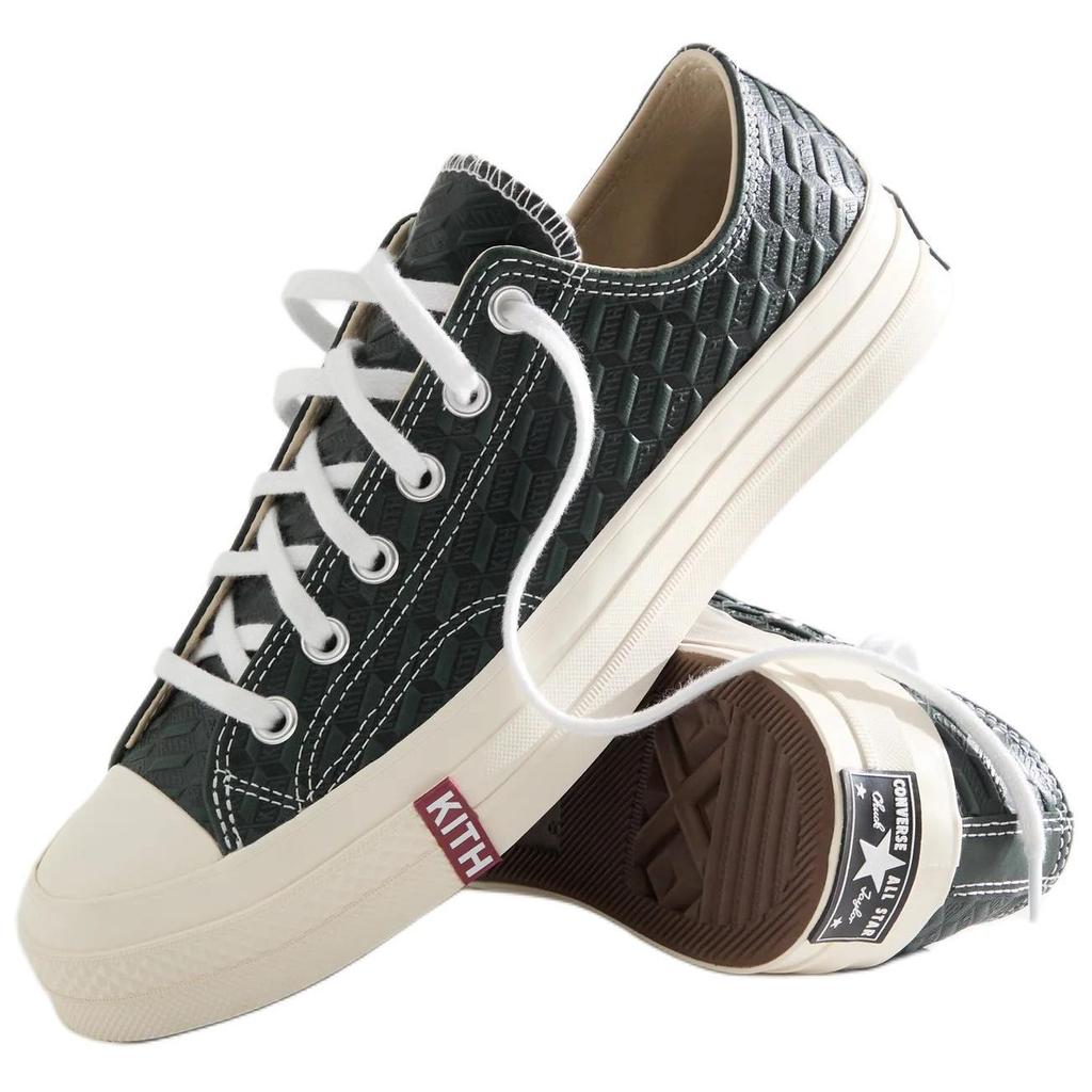 Kith x Converse Chuck 70 Low Scarab Monogram Мужские кроссовки Зеленый Черный Эгрет-Деко A11439C