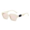 Ins retro brown sunglasses female hip hop sunglasses Internet celebrity fashion street shot trendsetter dancing glasses