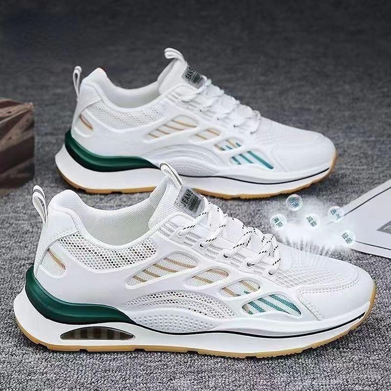 Breathable Mesh Sports Shoes Men's Korean Version Versatile White Shoes Mesh Shoes Running Casual Shoes