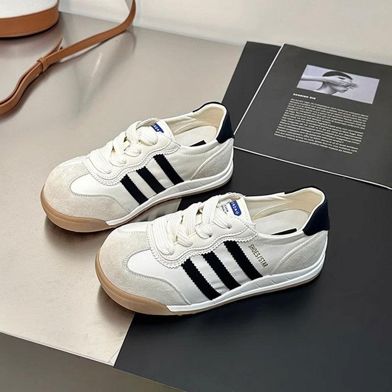 Версия из коровьей кожи ~ Женская обувь Dexun Forrest Gump из натуральной кожи в стиле ретро, 2025, новые дышащие универсальные туфли для спорта и отдыха