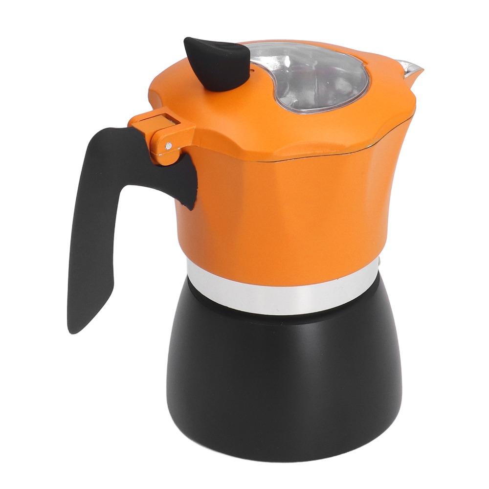 Double Color Coffee Maker Aluminum Moka Coffee Maker Stovetop Espresso Maker  Espresso Brewing