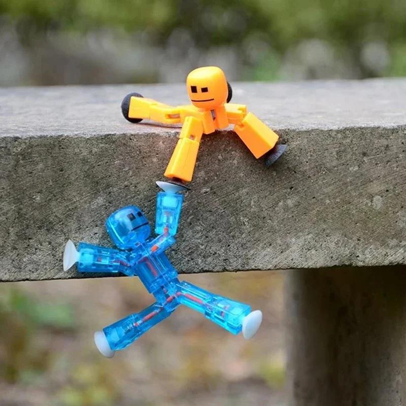 1-10 шт. Присоска Stickbot Игрушки DIY Липкий Робот Анимация Экран Анимационная Студия Фигурка Игрушки Детские Игрушки Украшения
