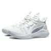 Li Ning Combat Low Durable Breathable Non-Slip Shock Absorption Supportive Low-Top Basketball Shoes Men Sneakers Off-White Gray ABPR027-2