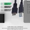 USB 3.0 Type A на Micro-B Кабель-зарядка, штекер-штекер, двойной Y-образный кабель для передачи данных, питание до 5 Гбит/с