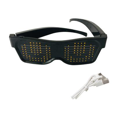 Светодиодные очки Настраиваемые светодиодные очки BT Цветные светящиеся очки DIY Сообщения 31 Анимация 11