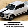 Креативная Графическая Внедорожная 4x4 Боковая Наклейка для Автомобиля Toyota Hilux, Декали в Виде Гоночной Полосы на Капот, Декорации для Внешнего Тюнинга