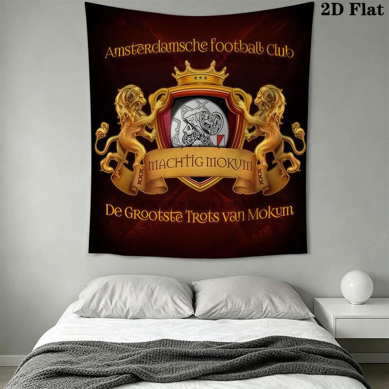 AFC Ajax logo Wall Hanging Printed Fabric Blanket Decorative Tapestries for Bedroom Living Room Home Decor