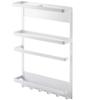 Yamazaki Tower Magnetic Refrigerator Side X X Kitchen Paper Product Number 2744 Rack, White, Approx. W24.5 D6.5 H34cm, Holder/Wrap Holder,