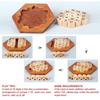 Hexagon Number Puzzle Wooden Montessori Educational Logical Thinking Toys Math Games For Kids And Adults IQ Test Challenge
