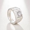 Ring Open Male God Ring Wedding Men's Ring Fashion Original Ring Diamond Ring Jewelry Accessories Men's Imitation Diamond Ring Ring