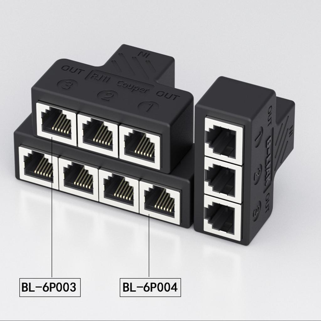 Телефонный разветвитель Адаптер 3 порта/4 порта Удлинитель RJ11 6P6C Телефонный настенный адаптер 1 на 3/4 Разветвитель Расширение подключения