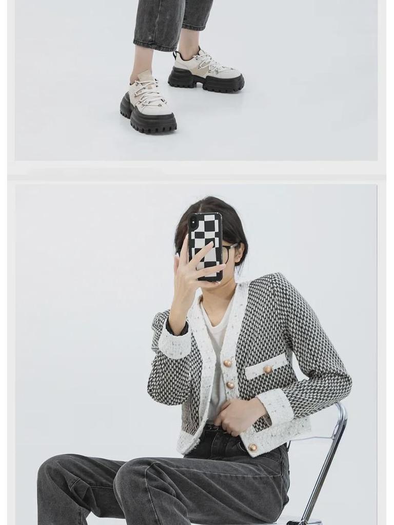 Женские кеды с квадратным носком 2024 года — Love Design, повседневные нишевые спортивные туфли для папы с толстой подошвой на весну и осень