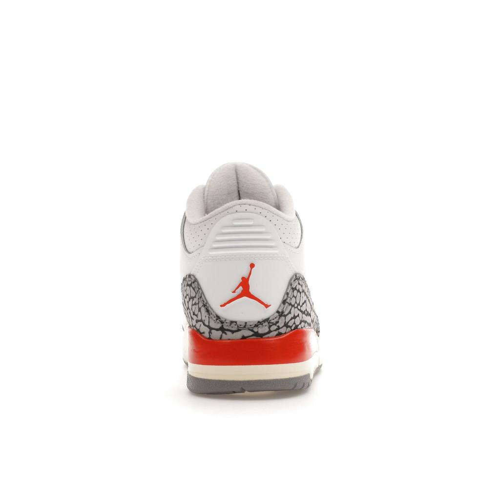 Jordan 3 Ретро TD Бело-оранжевые Детские Кроссовки FQ9174-121