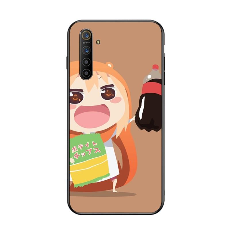 Милый чехол для телефона с аниме «Умару Чан» для OPPO Find X5 X3 X2 A93 Reno 8 7 Pro A74 A72 A53, мягкий черный чехол для телефона