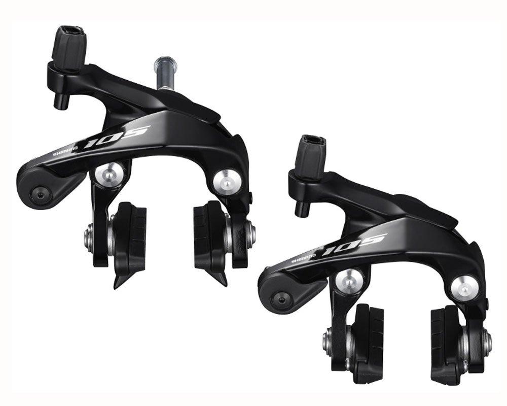 SHIMANO Передний и задний комплект тормозов с двумя шарнирами IBRR7000A82L Черный Арка 51 мм Размер BR-R7000