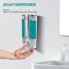 1Pcs Wall Mounted 350ml Soap Dispenser Hand Sanitizer Shampoo Dispenser Shower Dispenser Bathroom And Toilet Container