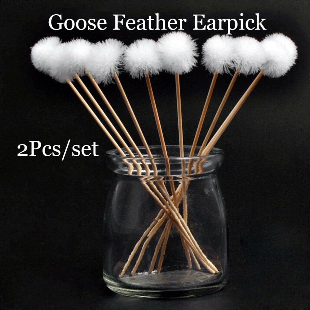 Tool Spoon Cleaner Stick Curette Ear Spoon Goose Feather Earpick Ear Wax Remover Ear Dig Tools
