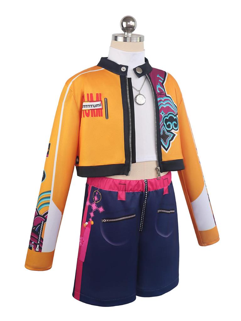 Kids K-POP Demon Hunter Girl Group Cosplay Costume - Rumi Shorts & Skirt Style