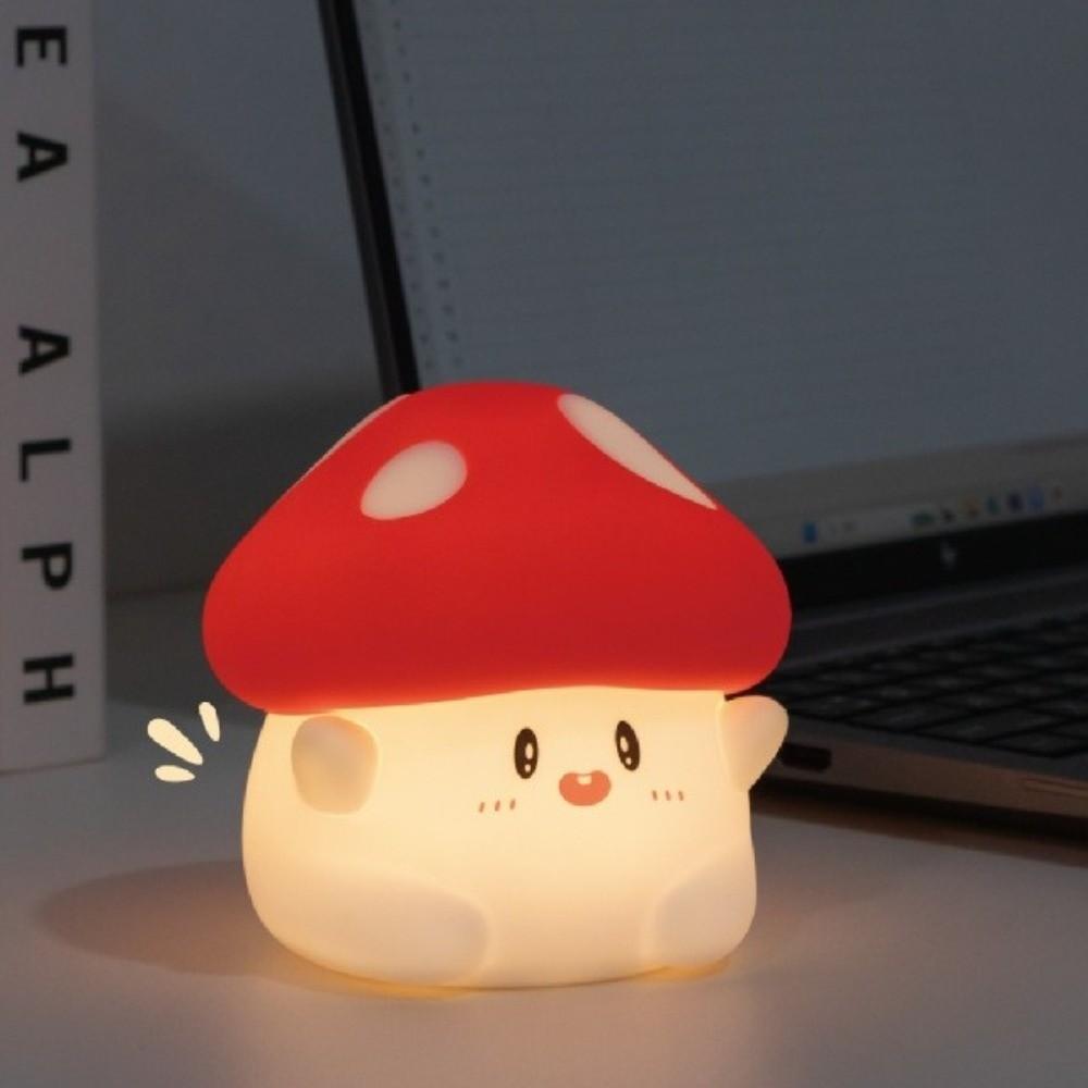 Warm light Mushroom Night Light Type-C Charging Tap Tap Lights New LED Table Lamp  Birthday Gift